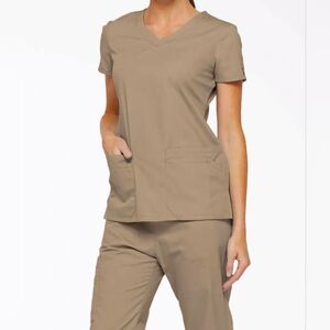 Khaki Dickies EDS Scrubs